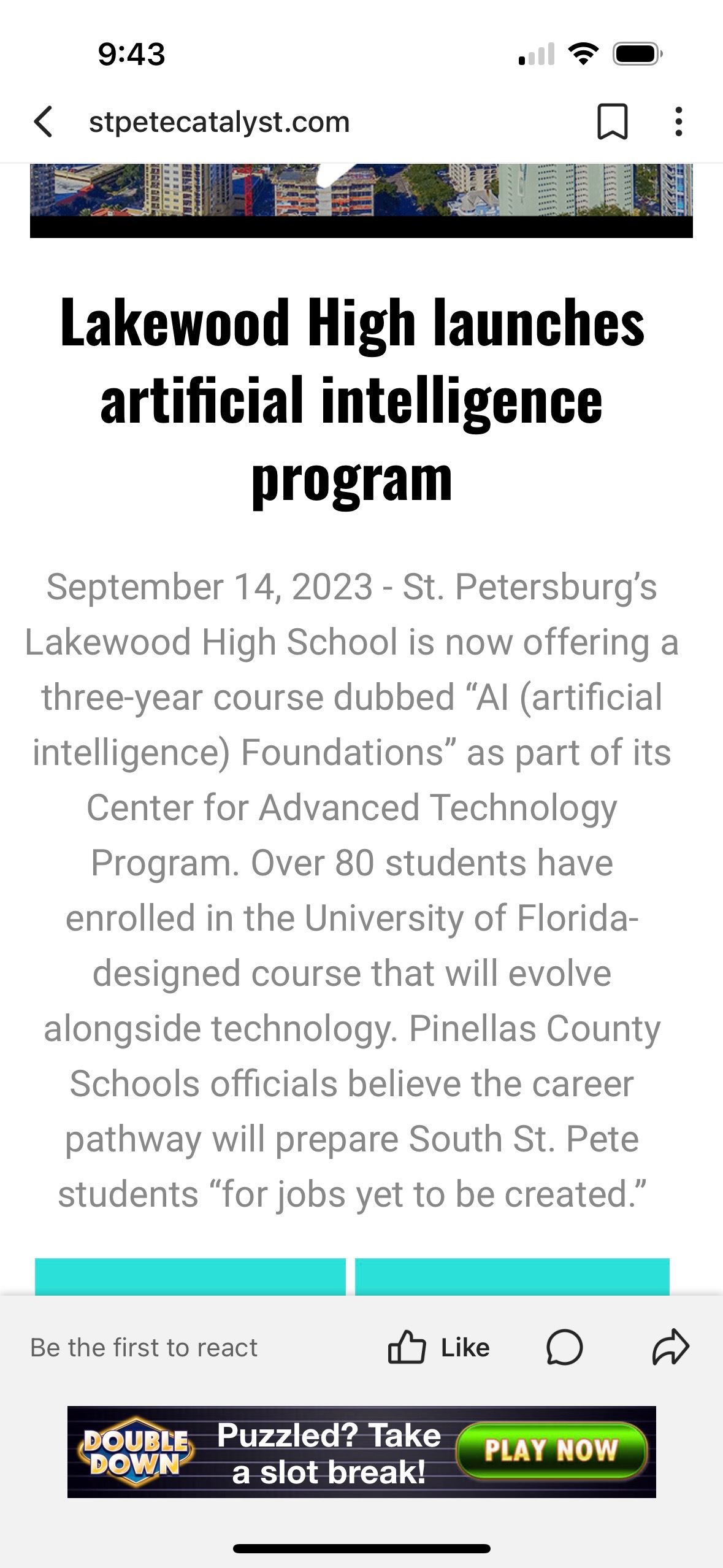  LWHS Launches AI Program